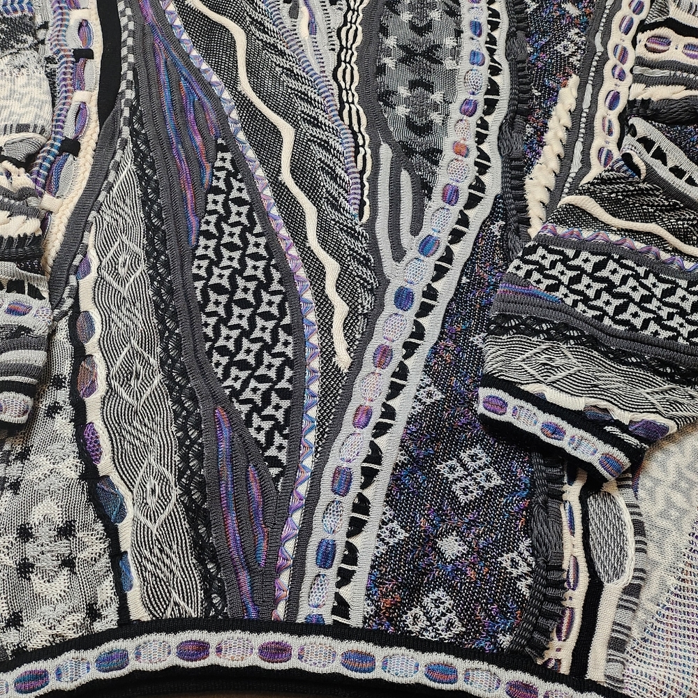 Vintage Tundra Sweater Coogi Style Knit Sweater 2XLT 90s - Picture 11 of 14